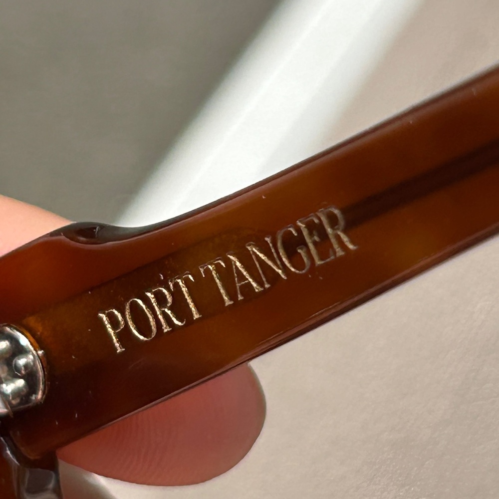 Port Tanger Oversized Soledad Acetate in Tortoise w/ Amber lens - Picture 3 of 8